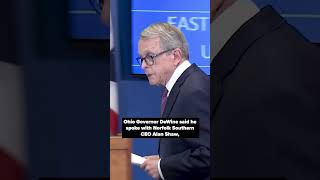 #DeWine: 'Absurd' that #Derailed #Ohio #Train was Not Classified as #Hazardous #shorts