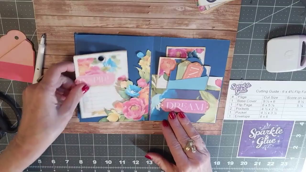 Easy Folio with Flip Page and Pockets Tutorial