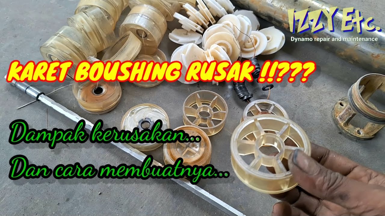 Membuat karet Boushing impeler pompa submersible