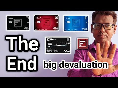 idfc first credit card devaluation 2024 
