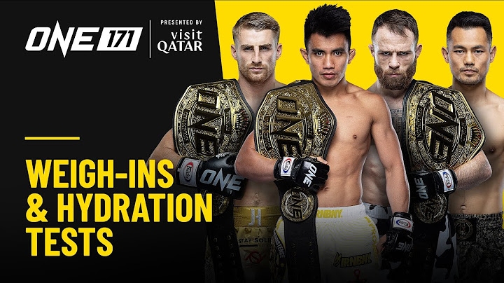 ONE 171: Qatar | Weigh-Ins & Hydration Tests