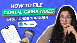 How to file capital gains taxes in seconds through Groww? | ITR 2023 | ITR filing online 2023-24 screenshot 5