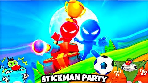 Stickman Party - Gameplay Part 107 1 2 3 4 Player Games Free - All MiniGames New Update (iOS,Android