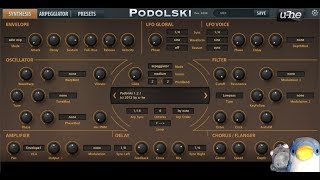 Checking out free VST: Podolski