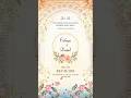 wedding invitation video canva #InvitationDesign #CardDesign