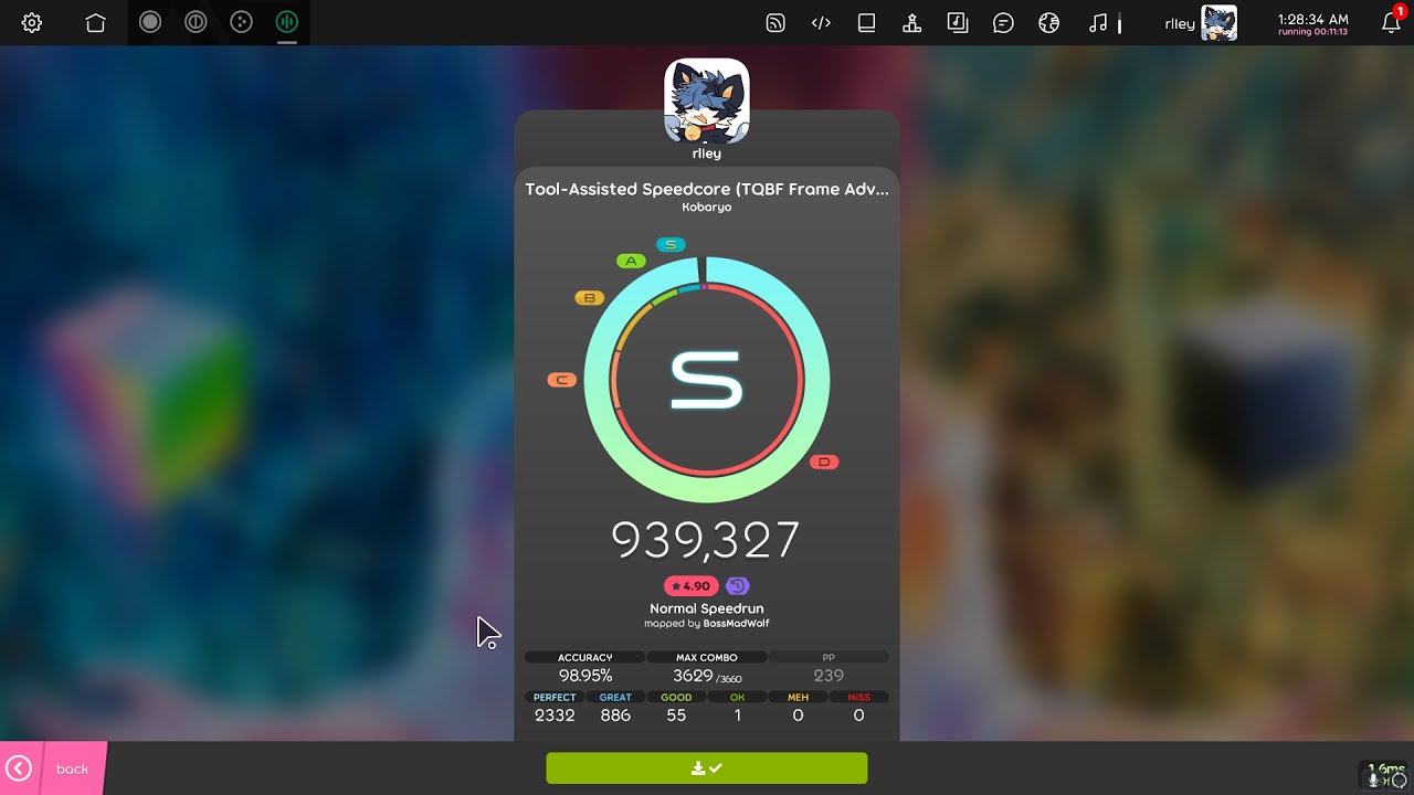 osu!mania | Tool Assisted Speedcore (TQBF Frame Advance RMX) | FC | 4.9⭐