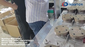 2. How to set and control the size in 3in1 spider strainer outer ring handle making machine