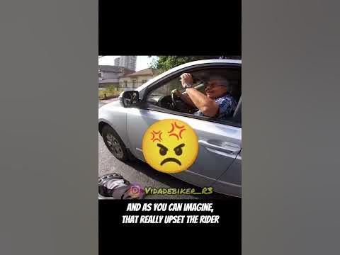 Car Cuts Off Biker.. Then THIS Happens.... - YouTube
