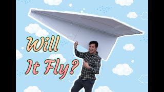 I Threw a Giant Paper Airplane off a Mountain
