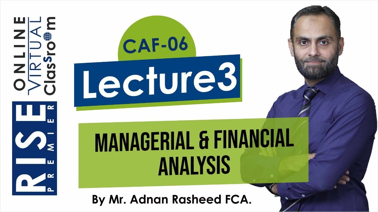 CAF 6 Adnan Rasheed Lecture 3 - YouTube