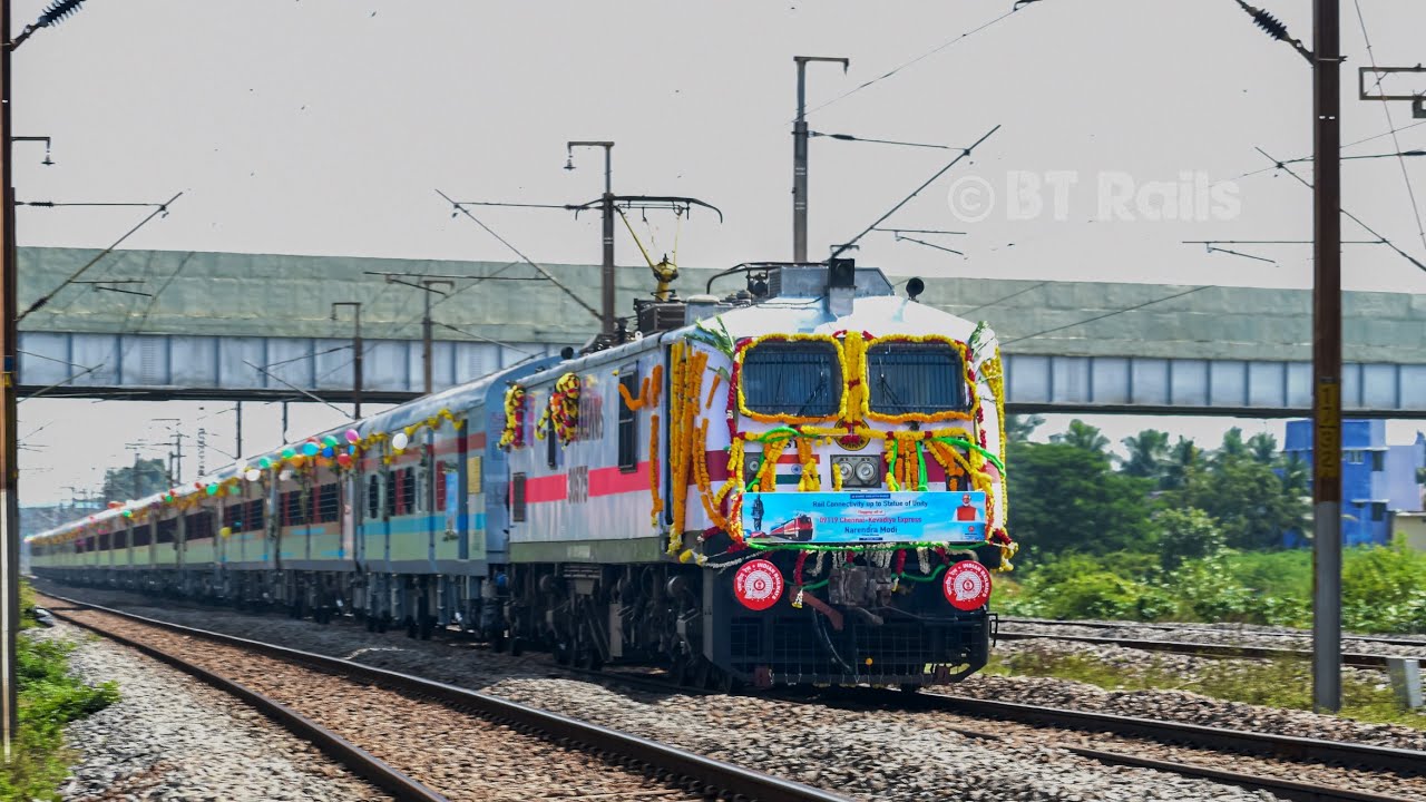 Chennai Kevadiya Express : 09119 : Rail Connectivity up to Statue of Unity