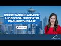 Understanding Alimony and Spousal Support in Washington State