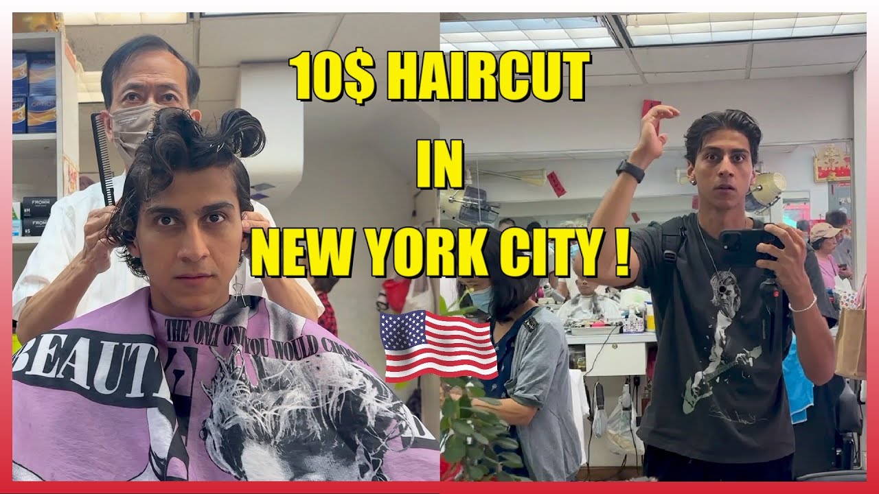 10 CHEAP HAIRCUT IN NYC Indian Student Vlog YouTube