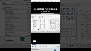 AGGREGATE FUNCTIONS IN POWER BI