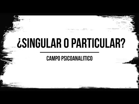 ¿SINGULAR O PARTICULAR?/ De la clínica del individuo a la clínica del Otro