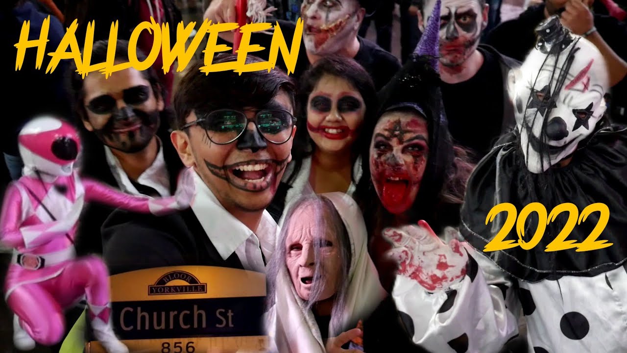 Celebrating Halloween In Dundas Square Toronto 2022 Church Street