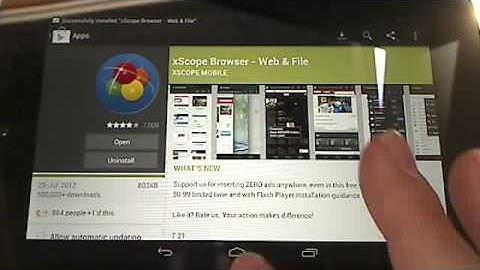 Installing Flash 11.1 on Android 4.1 Jelly Bean Nexus 7