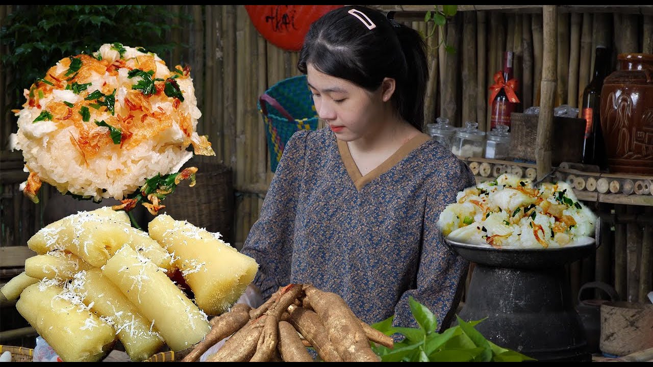 Cassava Sticky Rice Cassava and Delicious Dishes From Cassava, Cassava Sticky Rice, Cassava ...