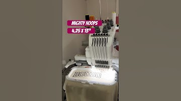 MIGHTY HOOPS FOR THE BROTHER 6 NEEDLE EMBROIDERY MACHINE.  HOOPING SWEATSHIRTS