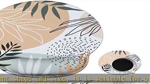 iLeadon Mouse Pad Wrist Support Keyboard Wrist Rest Set, Ergonomic Mouse Pad with Non-Slip Base for