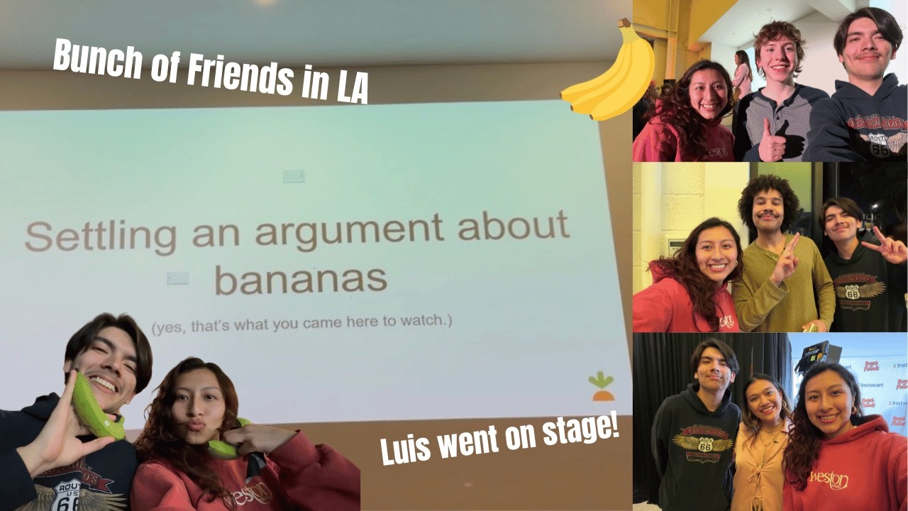 We went to Bunch of Friends' debate about Bananas