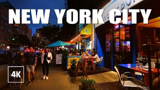 NEW YORK Walking tour 2023 - Evening Relaxing Walk, 4K video NYC