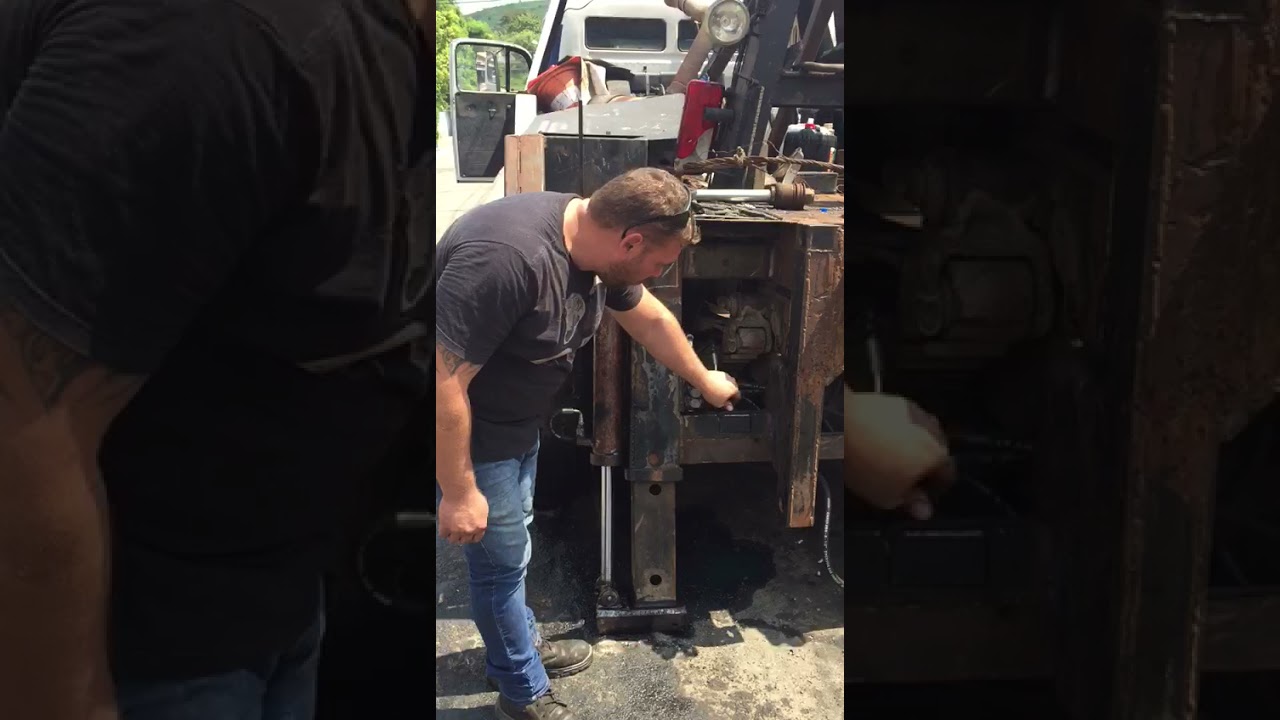 sistema hidráulico em Guincho pesado