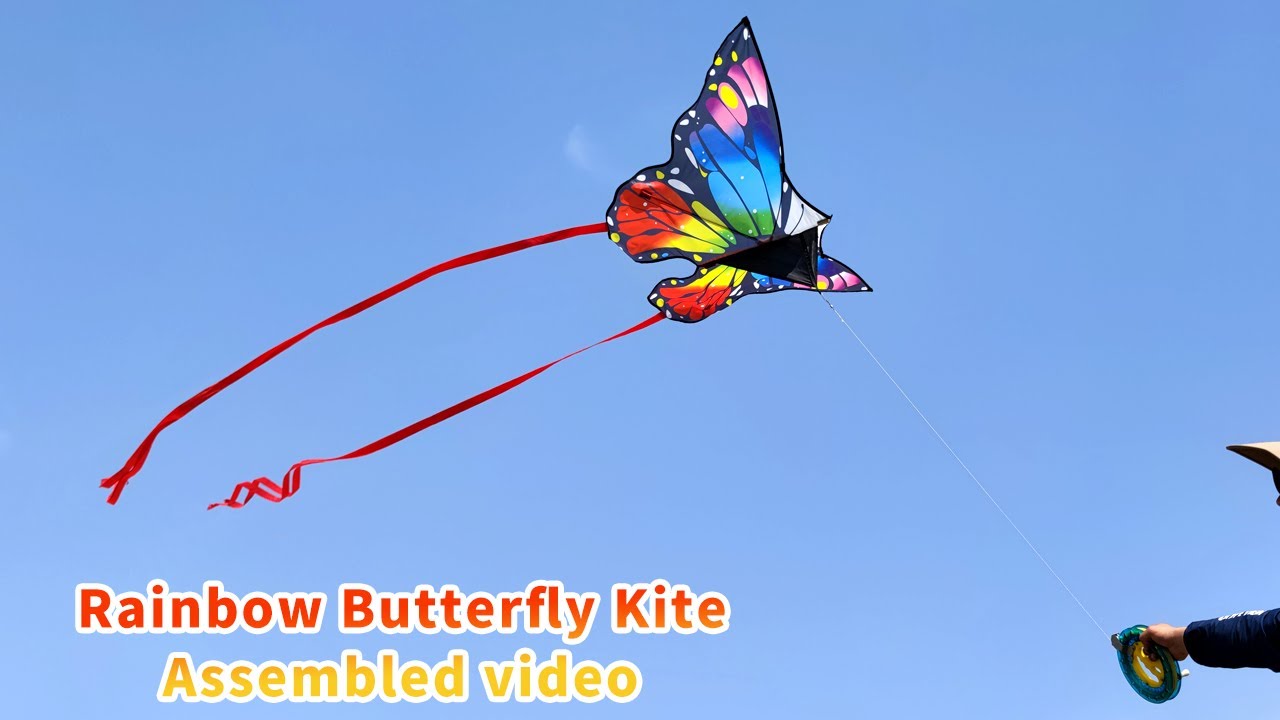Kaiciuss Rainbow Butterfly Kite Assembly Video YouTube