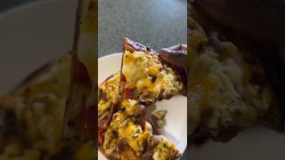 Low calorie breakfast pita pizza!! So delicious!!