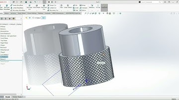 KNURLING OPERATION IN SOLIDWORKS .