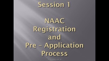 How to register for NAAC Accreditation - step by step video