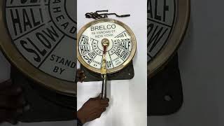 Vintage Brass &amp; Iron Industrial Maritime Brelco Ship Engine Wall Telegraph – USA