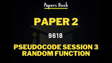 Paper 2 Pseudocode Question Session 3 | 2D Array | 9618
