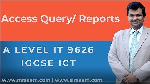 Database Queries  |  A Level IT 9626