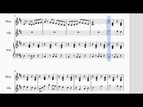 MuseScoreを使って作曲しました　８【中３】