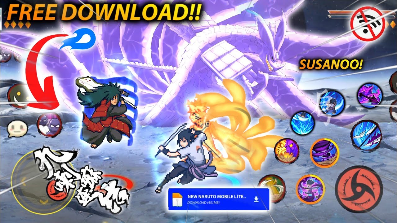NEW UPDATE‼️ NARUTO MOBILE FIGHTER PIXEL ANDROID OFFLINE - ADD SASUKE MANGEKYO