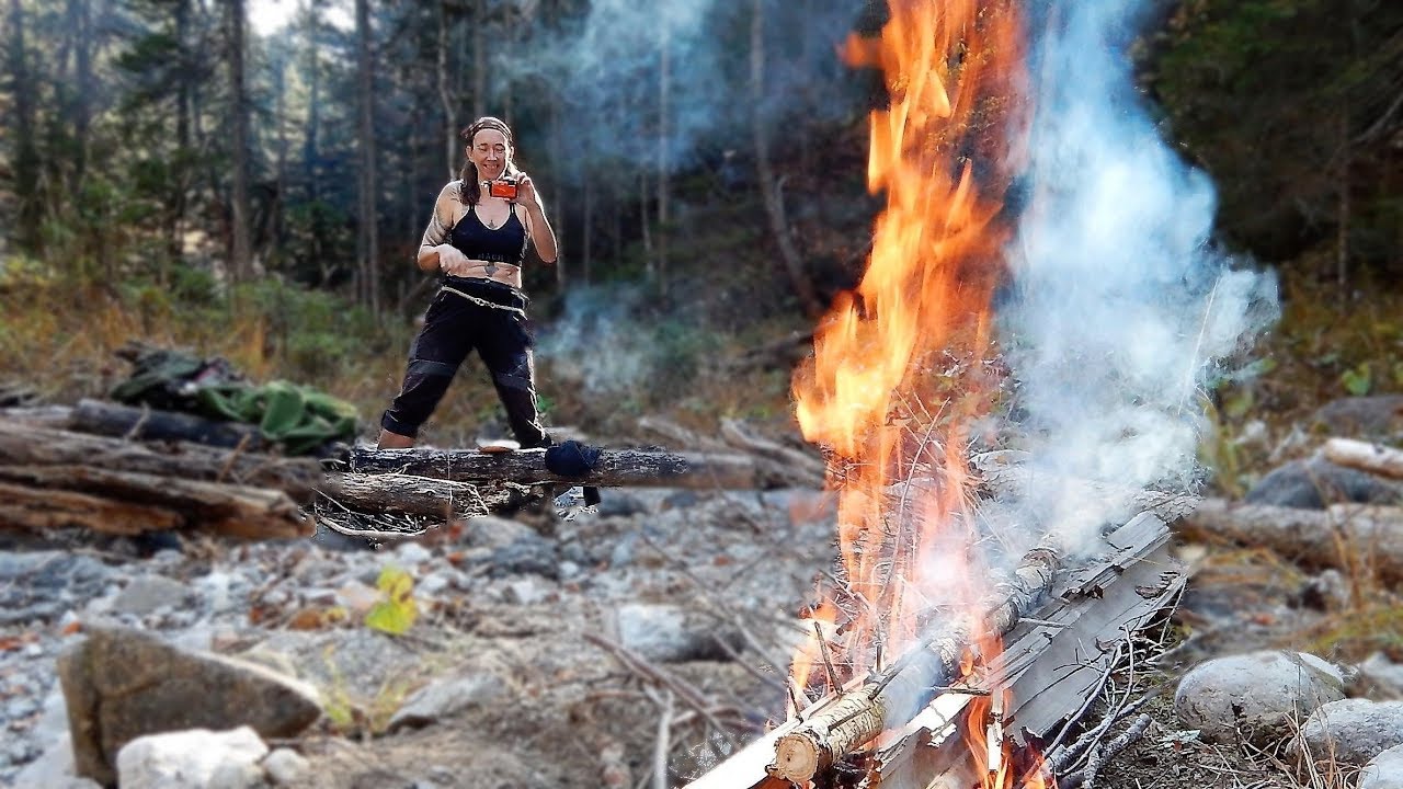 Sleeping on Hot Coals, Bushcraft with Susanne Williams - YouTube