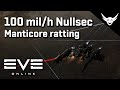 Eve online  big isk with manticore in nullsec ratting