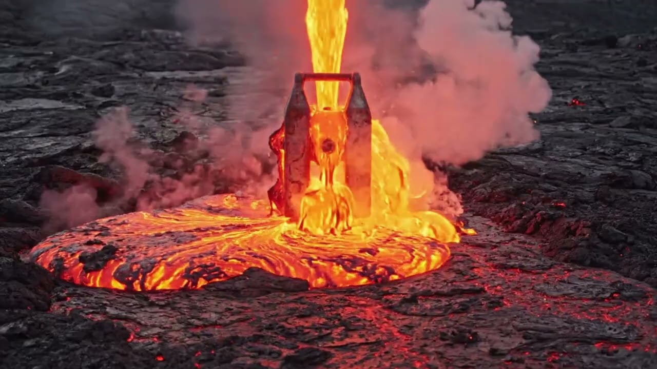 Metal Kettle vs Lava — Molten Destruction Experiment