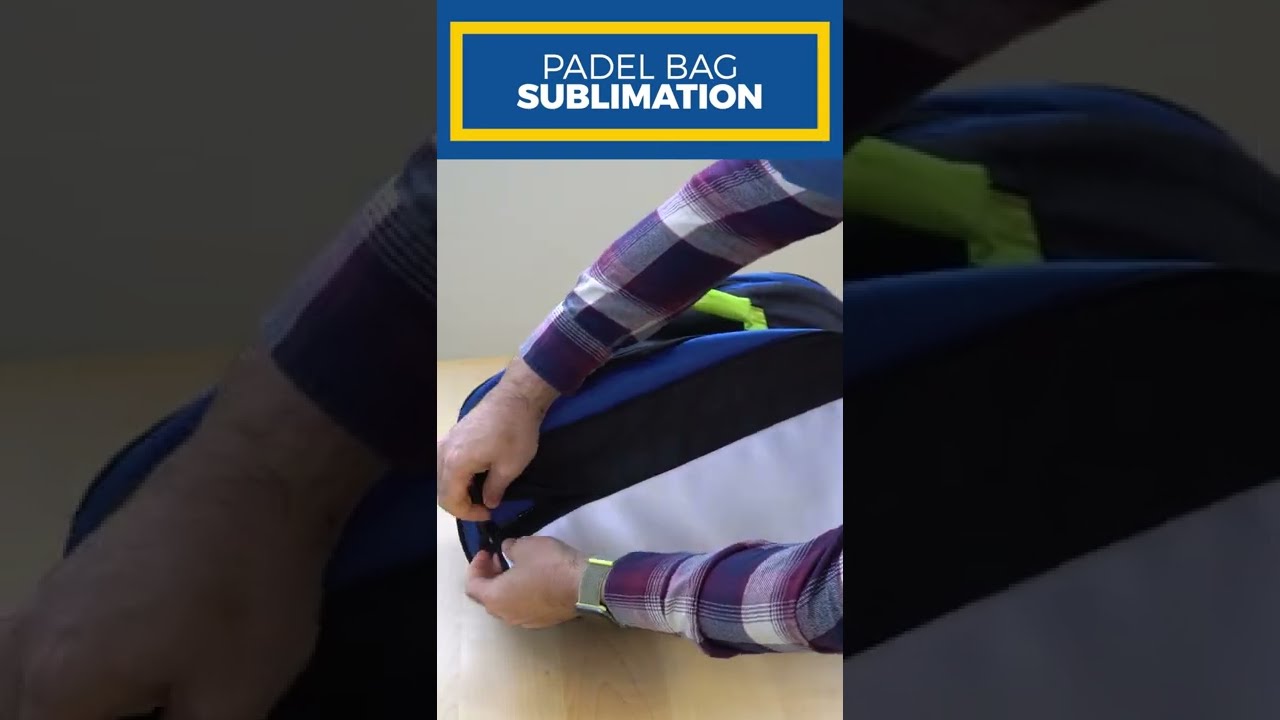 Padel bag personalised with sublimation printing 