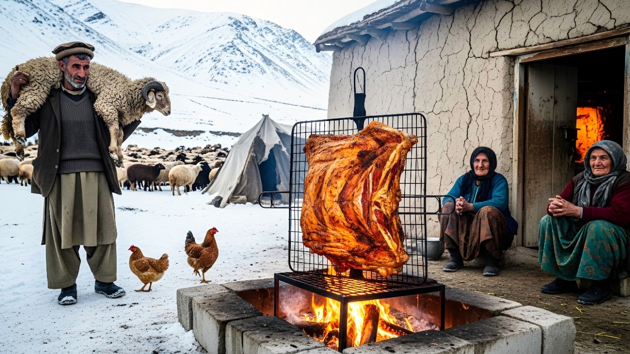 Survival in Afghanistan | Living Through Winter With Fire and Traditional Meals