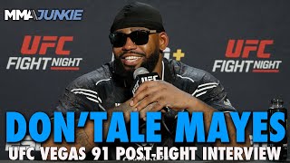 Don'Tale Mayes Calls For Top 15 Name, Fast Return For Hometown Louisville Fight | UFC on ESPN 55