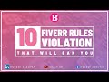 10 Fiverr Rules Violations That Will Ban You On Fiverr