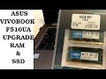 Upgrade RAM and SSD of Asus Vivobook F510UA