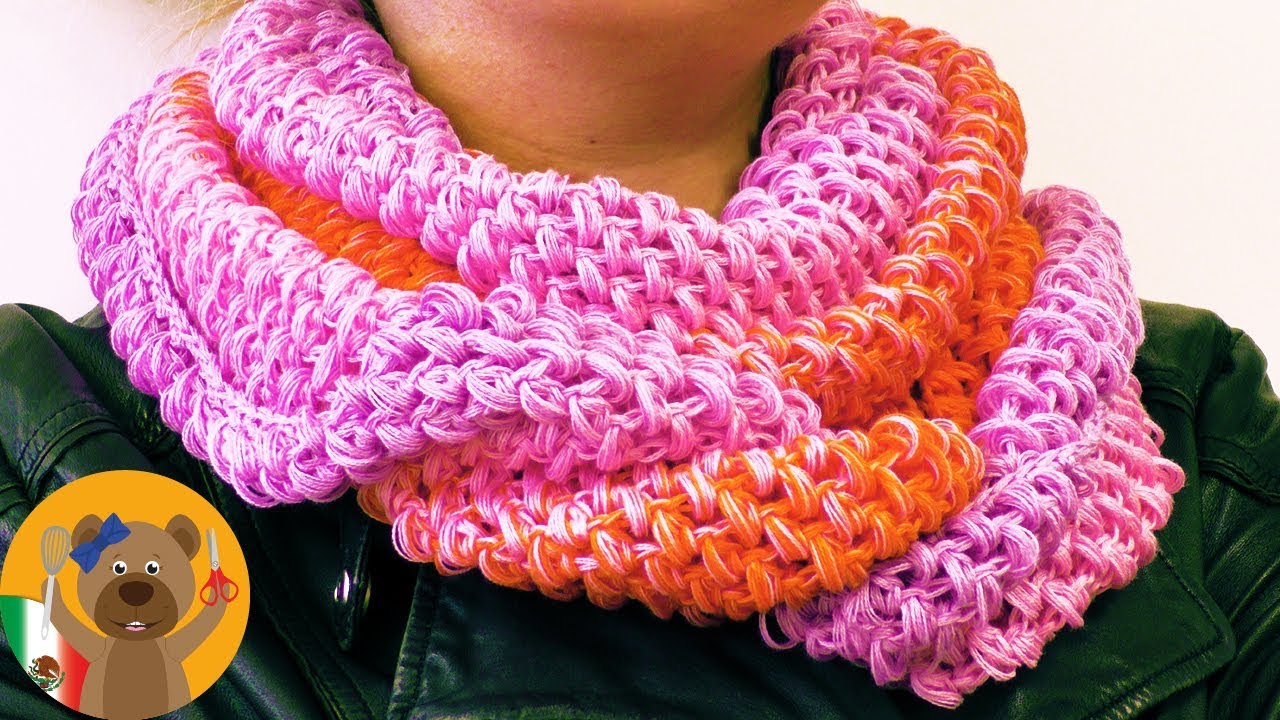 Tejer chal redondo para la primavera | Chal de hermosos colores | Tejer con Lana delgada