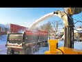 4K Most Epic Snow Removal Operation recorded Inside the Cabin (Exclusive Footage - Must see!)