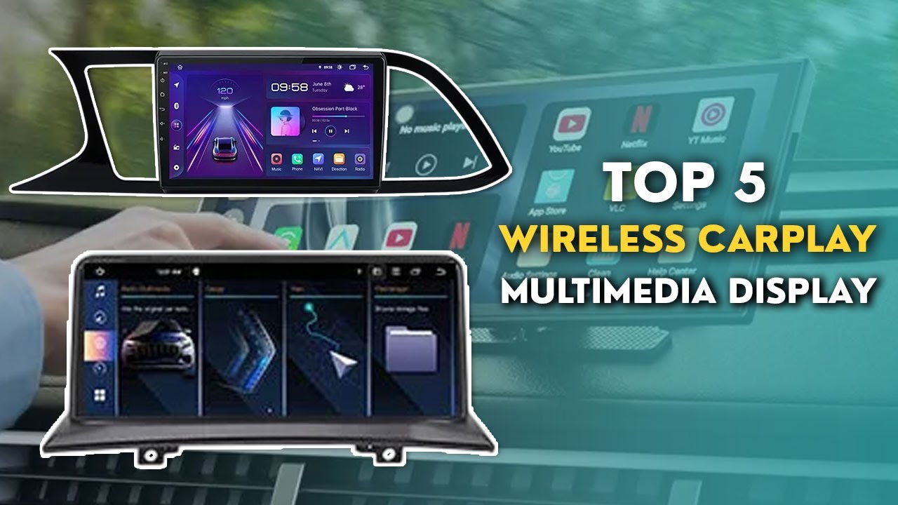 ТОП-5 лучших беспроводных мультимедийных дисплеев CarPlay 2025 года | AliExpress