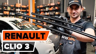 Cómo reemplazar Escobillas de limpiaparabrisas RENAULT CLIO III (BR0/1, CR0/1) - tutorial