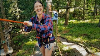 Ziplining Through A Rain Forest On Vancouver Island!