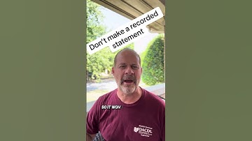 Don’t give the other person’s insurance company a recorded statement. 